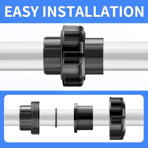 PVC Pipe Fitting，1″ Slip Union Adapter Coupling，Schedule 1 Inch PACK OF 4