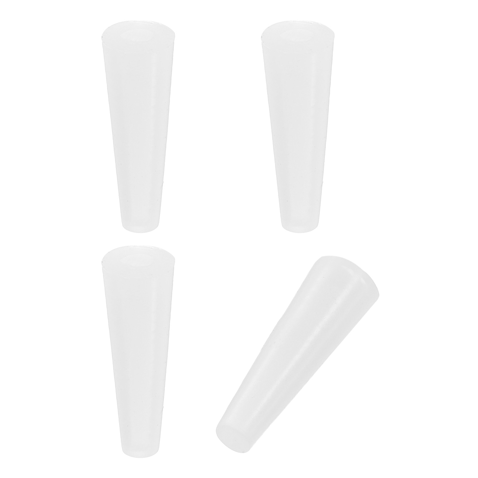 Tapered Shaped Solid Silicon Stopper, 5/16″ Tube Rubber Stoppers, 4 Pcs