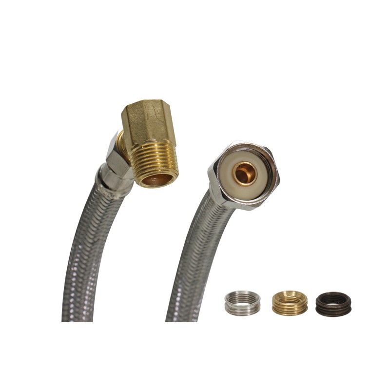 Fluidmaster 1W72CU Steel 1000 PSI 72 L in. Dishwasher Connector 3/8 in. Nominal