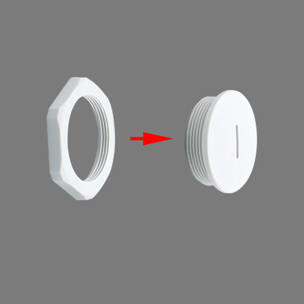 M12~M32 Black Plastic Nylon Male Blanking Plug with Hex Nut Waterproof Seal