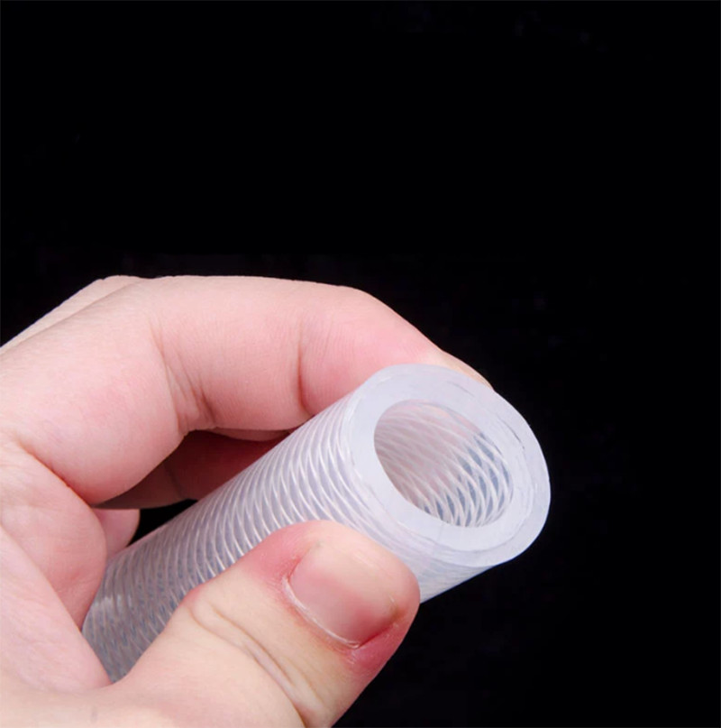Silicone Tube Hose Pipe Clear Braided Tube Reinforced Water Liquid Oil 4mm-50mm