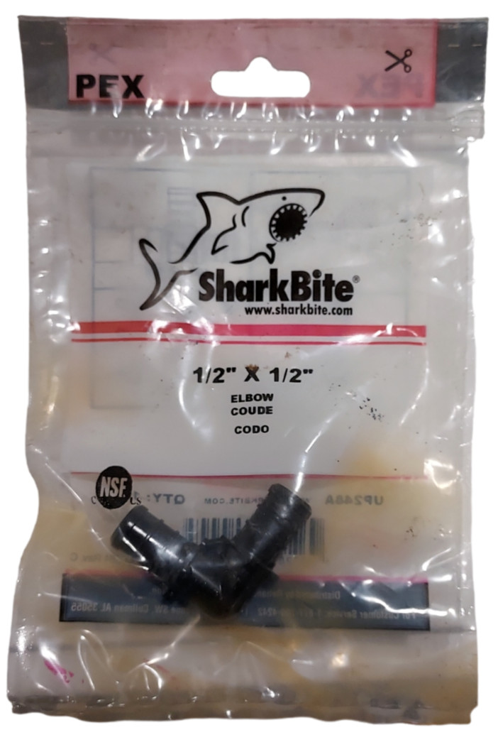 SharkBite PEX Poly UP248A 1/2″ x 1/2″ Elbow Coupler FREE SHIPPING