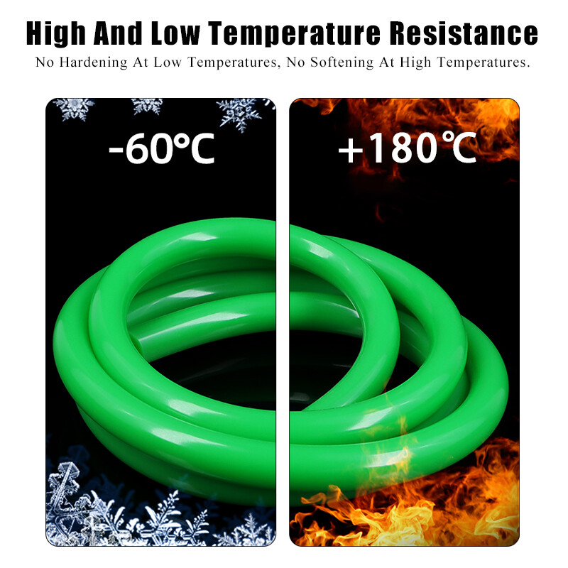 Green Silicone Tube Food Grade Beer Milk Flexible Hose Pipe Soft Rubber 1mm-25mm