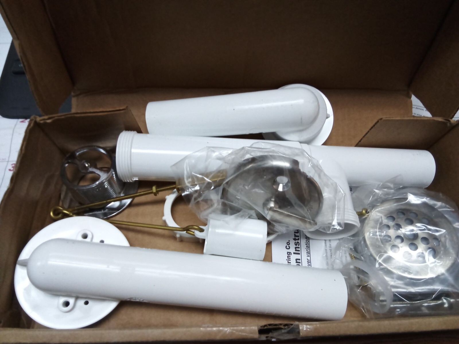 WATCO 1.5-in Brushed Nickel Triplever Drain with PVC Pipe