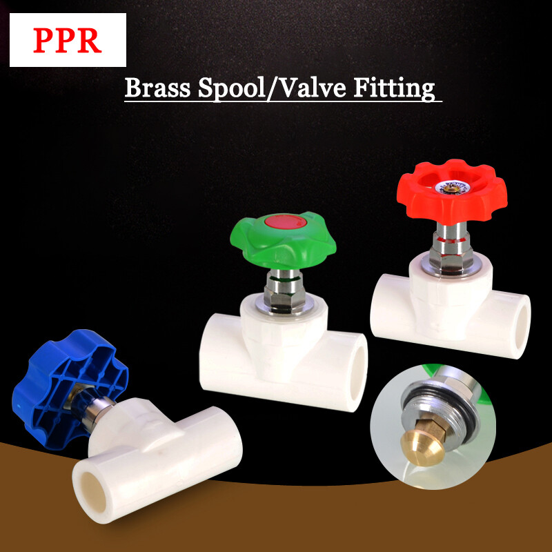 20mm/25mm/32mm PPR Hotmelt Gate Valve Socket Connector Brass Spool/Valve Fitting