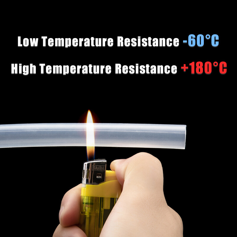 Clear Silicone Tube Rubber Pipe Beer Milk Water Soft Hose ID 0.5-50mm Food Grade