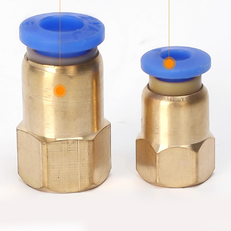 Pneumatic Straight Stud to Hose Tube Inline Push Fit Female Connector air Line