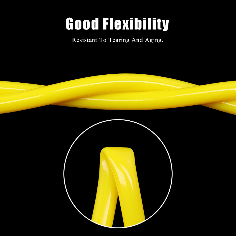 Yellow Silicone Tube Food Grade Beer Milk Flexible Hose Pipe Soft Rubber 1-25mm