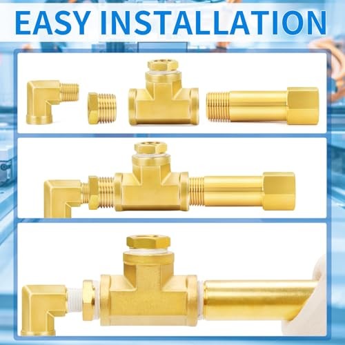 Brass Pipe Fitting, Long Nipple Pipe 1/8″ MNPT x 1/8″ FNPT 2″ Length(50MM)