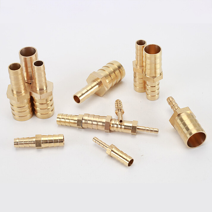 4-20mm Hose Tail Joiner Tubing Connector Brass Pipe Fitting For Air, Water, Fuel