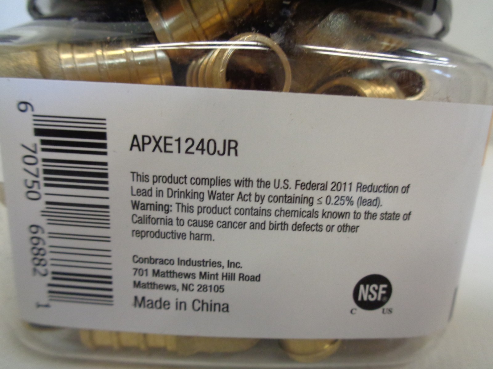 NEW APOLLO PACK OF 40 APXE1240JP 1/2″X1/2″ PEX ELBOW 90° DEG BRASS