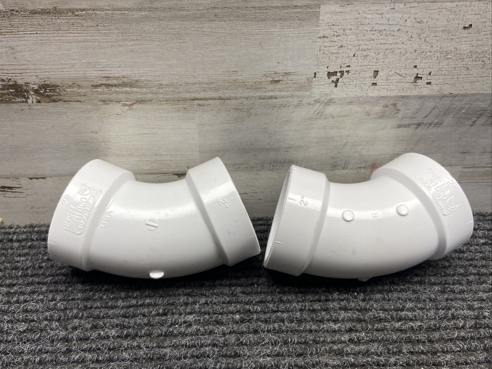 NOS Lot of 2 Nibco PVC Elbow 45-Degree 2″ 4806