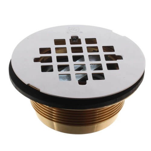Jones Stephens D40-140 Shower Stall Drain SS Strainer Brass 2