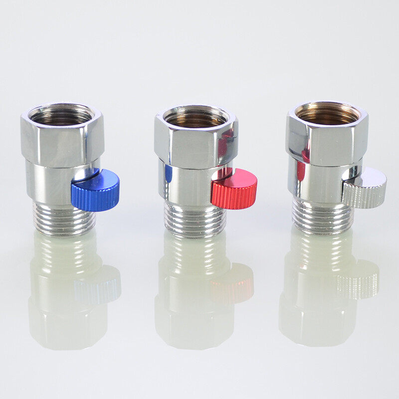 1/2″ Brass Shut Off Valve Water Tap Connector Faucet Thread Adapter Sink On-Off