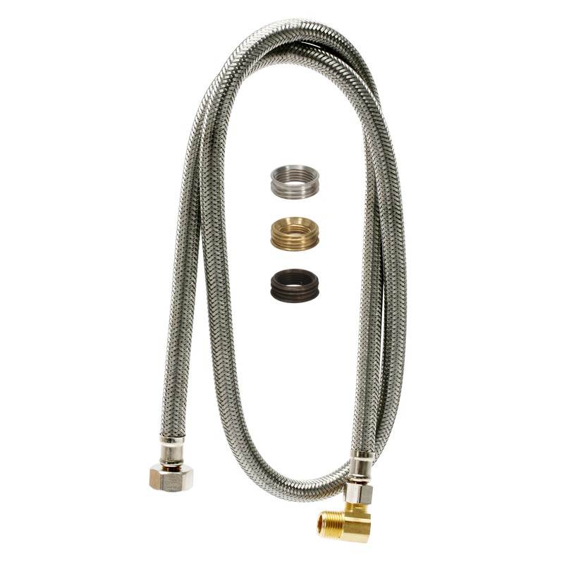 Fluidmaster 1W72CU Steel 1000 PSI 72 L in. Dishwasher Connector 3/8 in. Nominal