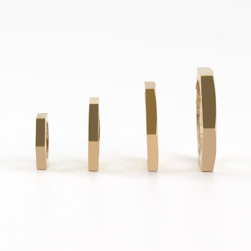 5Pcs NPT Locknuts In Brass, Female Thread Slim Locknuts in NPT , 1/8 1/4 3/8 1/2