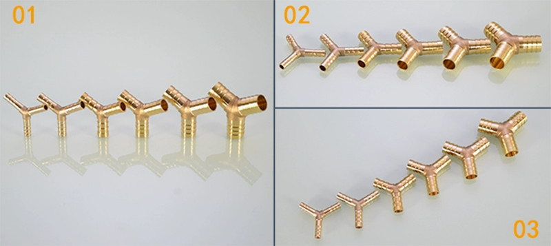 Brass Pipe Fitting Brass Barbed Hose Joiner Splitter Connector Various Type