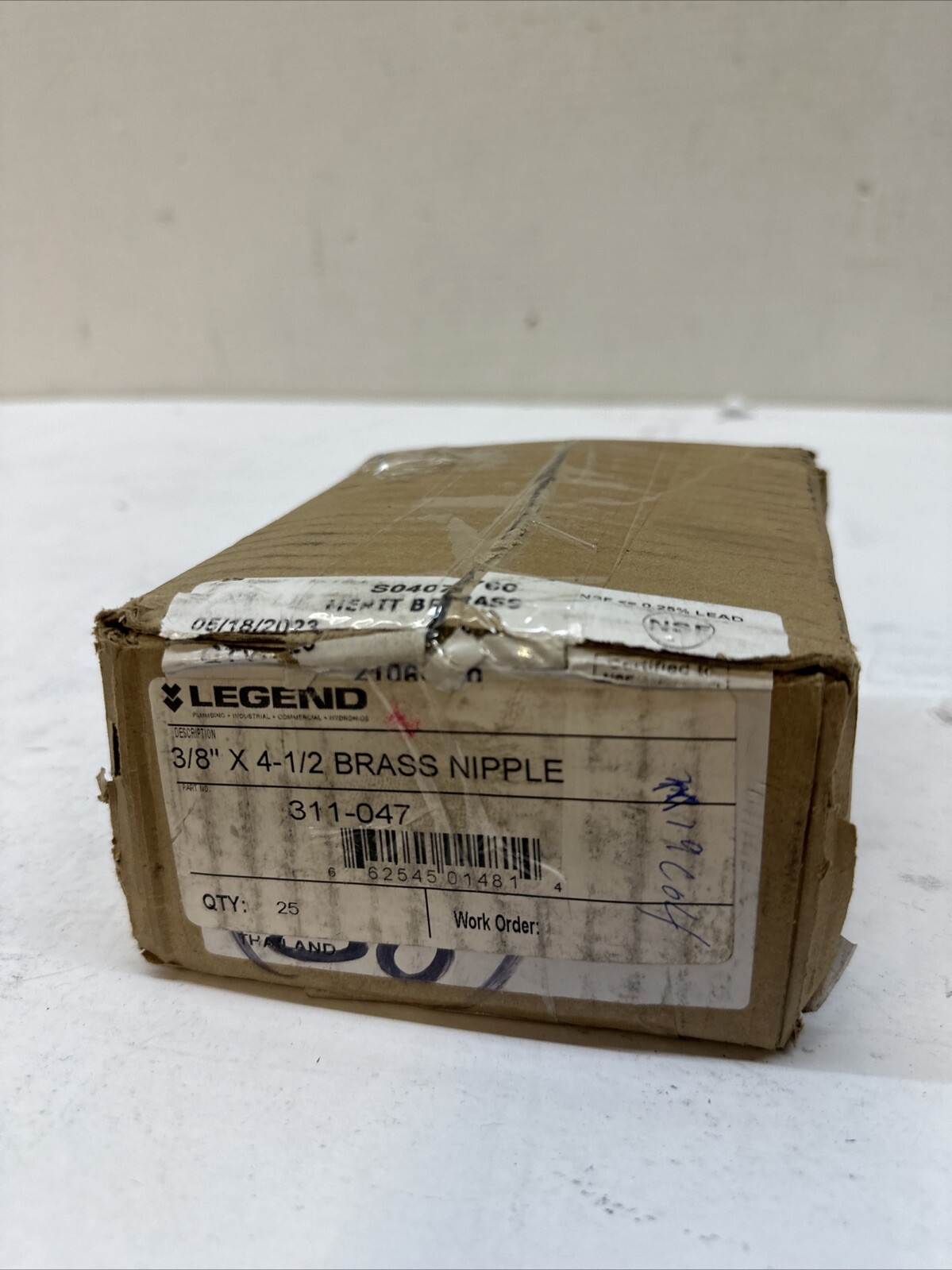 Legend Valve 3/8″ X 4-1/2 BRASS NIPPLE 311-047 25PCS