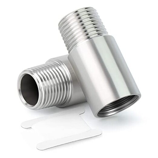 2PCS Stainless Steel Pipe Fittings, 1/4″ 1/4″ (M x F)NPT 2Pcs 2″ (50mm) Length