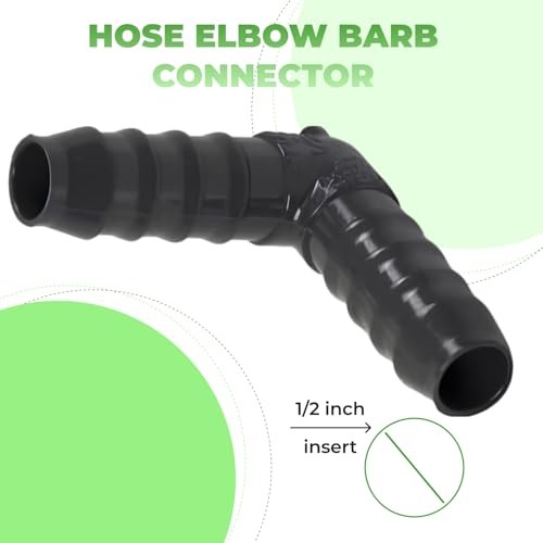 1/2″ Barbed Insert 90° PVC Sch 1/2″ Barbed Insert x 1/2″ Barbed Insert Elbow