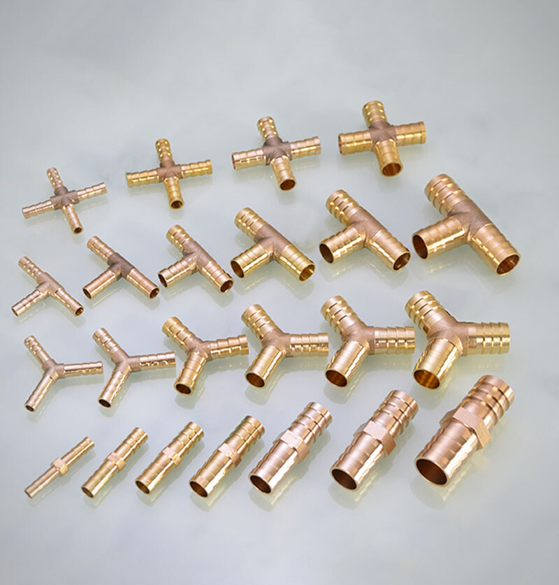 Brass Pipe Fitting Brass Barbed Hose Joiner Splitter Connector Various Type