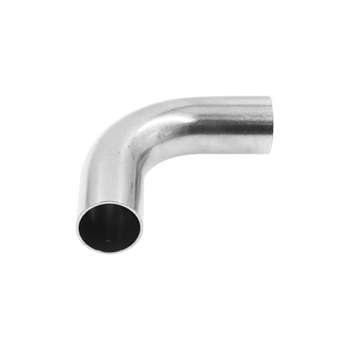 90 Degree Exhaust Tube, 304 Stainless Steel Exhaust Pipe,Polished Mandrel Bend