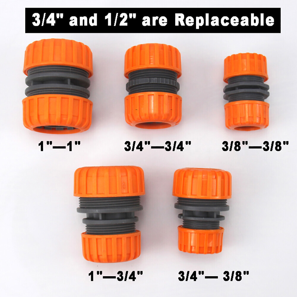 Hose Pipe Quick Connector 12mm-25mm Garden Attachment Water Tap Adaptor Fitting
