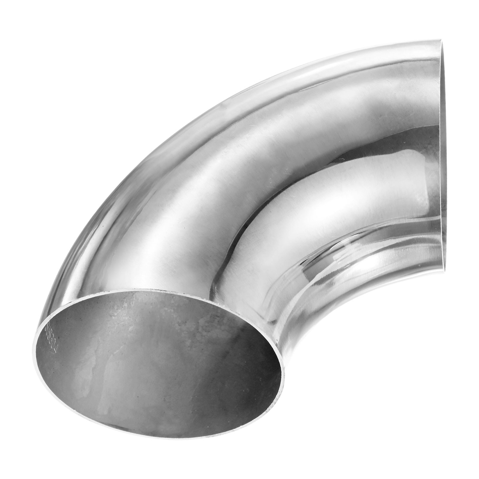 2-Pack OD 3.5 Inch 90 Degree Mandrel Bend Elbow, Thicken 1.5 mm Height 143 mm