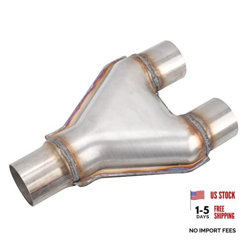 T409 Stainless Steel Y Pipe 2.25” Inch ID Single to 2.25″ Single to 2.25″ Dual
