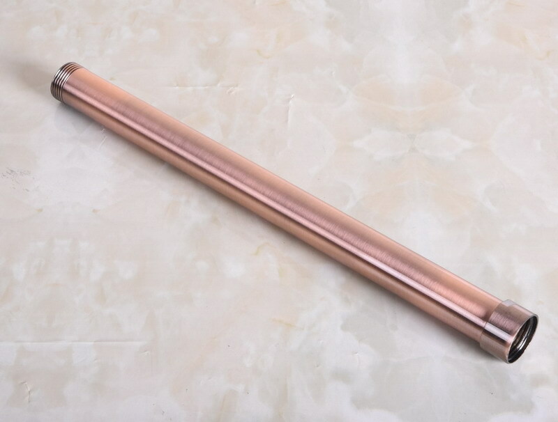 Antique Red Copper Extension Tube Pipe Rod For Rain Shower Faucet Set Zba702