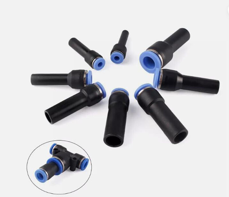 6mm/8mm/10mm/12mm Push Fit Stem Reducer Pneumatic Hose Tube Fitting Connectors