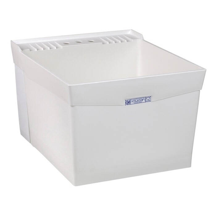 Mustee 19W Utilatub 20″ X 24″ Wall-Mount Utility Tub, White