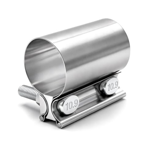 1.75″ Butt Joint Band Exhaust Seal Clamp Sleeve,45mm Stainless Steel 1.75 inch