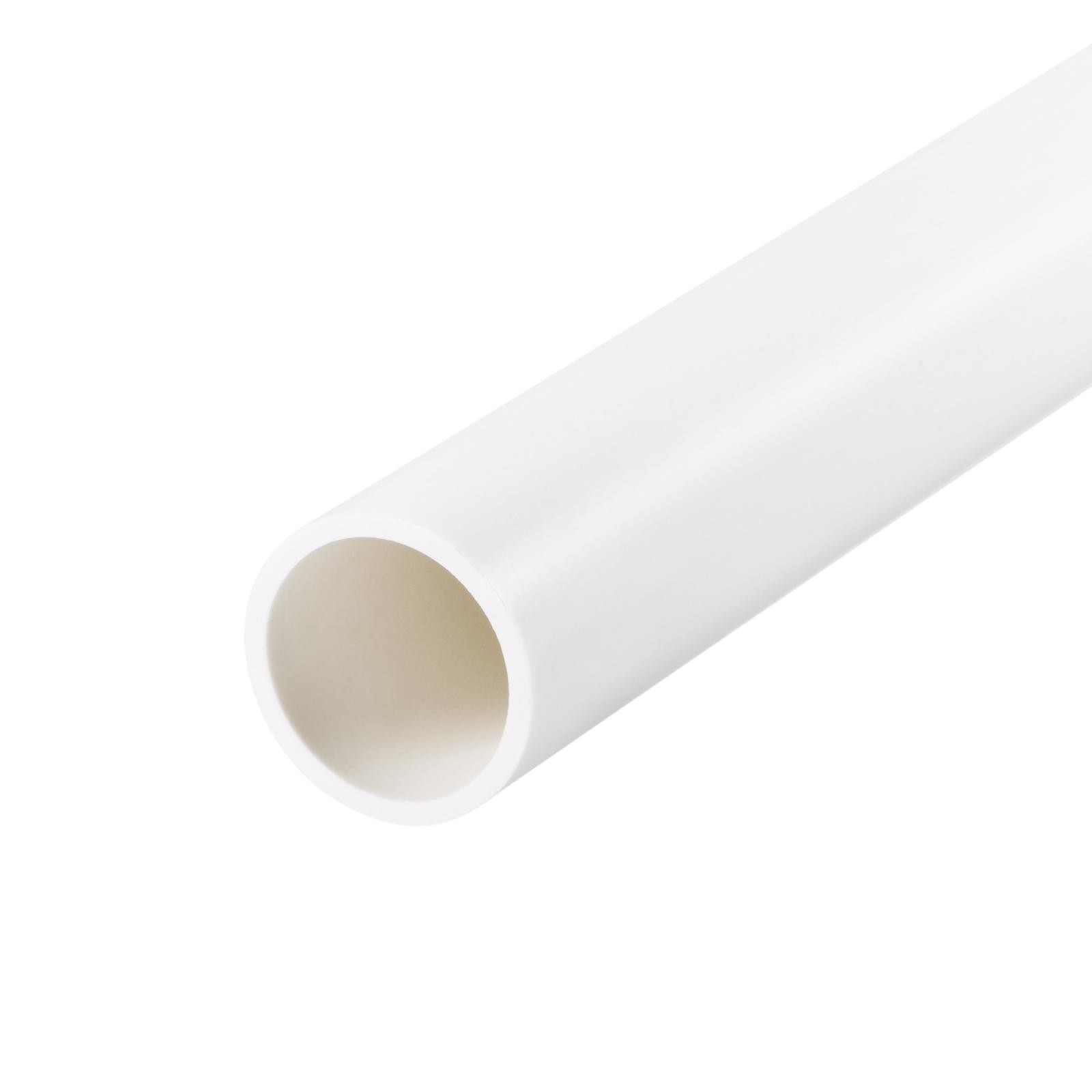 PVC Pipe 21mm ID x 25mm OD 0.5m Rigid Water Pipe Drain Pipe White