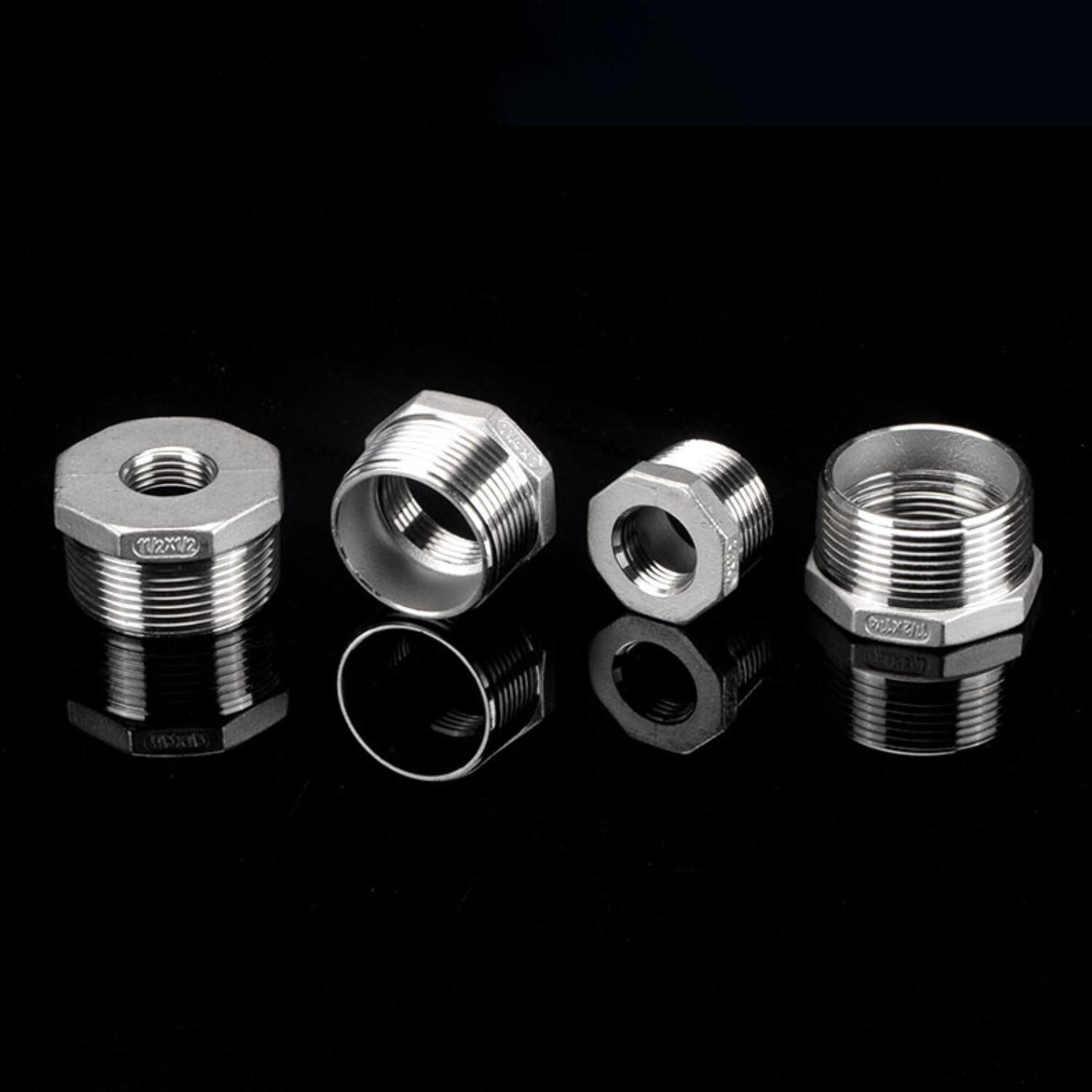 1/8″ to 1-1/2″ Stainless Steel A2 BSP Female/Male Bushing Reduce Coupler Fitting