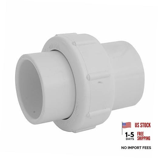 WU-1500-S 1-1/2-Inch Slip Union, Schedule 40, EPDM O-ring, PVC Pipe Fitting