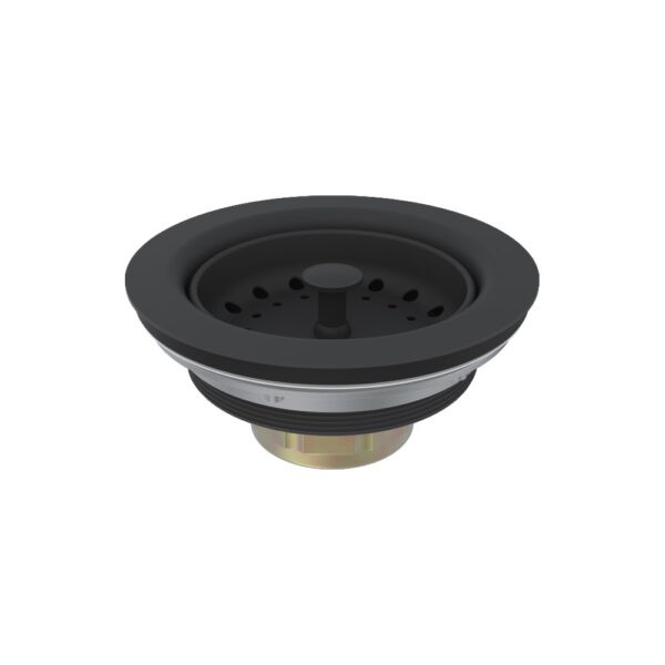 COMPASS MANUFACTURING 892-7515 Basket Strainer 1/2″ SS Matte Black Finish