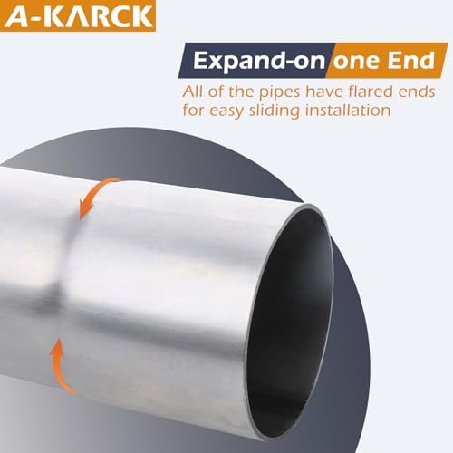 Exhaust 45 Degree Tube 3.5″ OD, Mild Steel Exhaust Pipe 3.5inch 45 Degree 1PCS