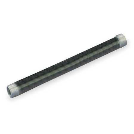 Zoro Select 586-480 1-1/4″ Mnpt X 4 Ft. Tbe Black Pipe Sch 40