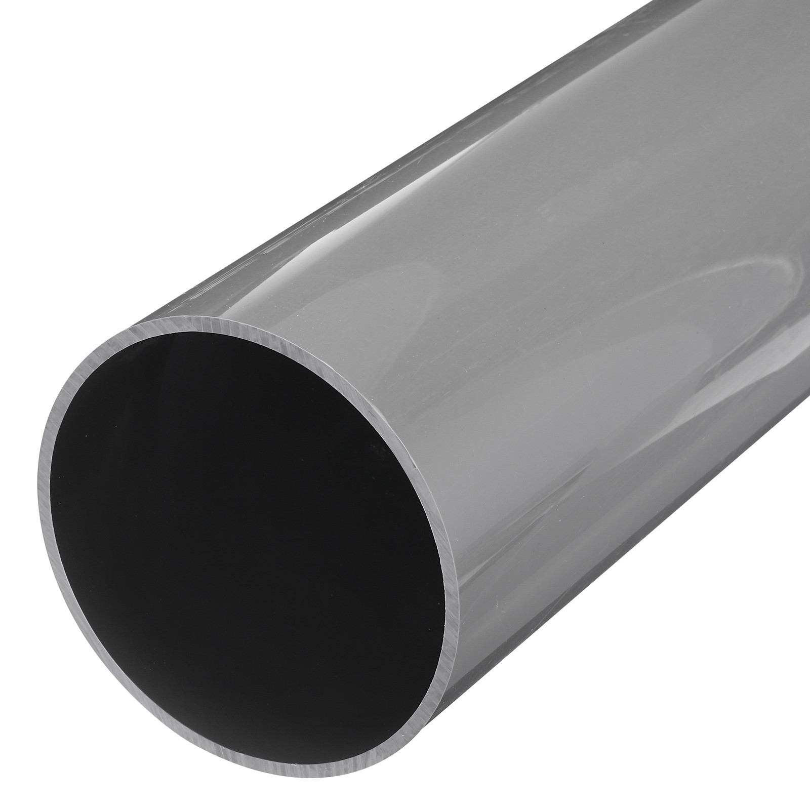 Rigid Round Pipe 131.4mm ID 140mm OD 500mm Light Grey High Impact