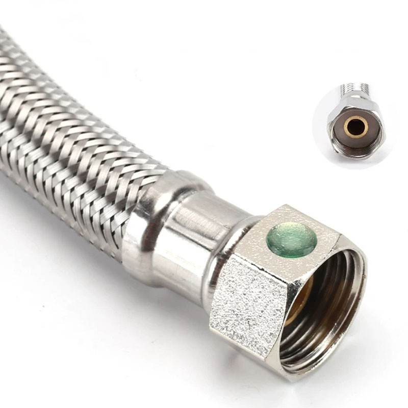 10cm-5m Flexible 304 Stainless Steel Long Shower Hose 1/2″ Metal Braided Tube