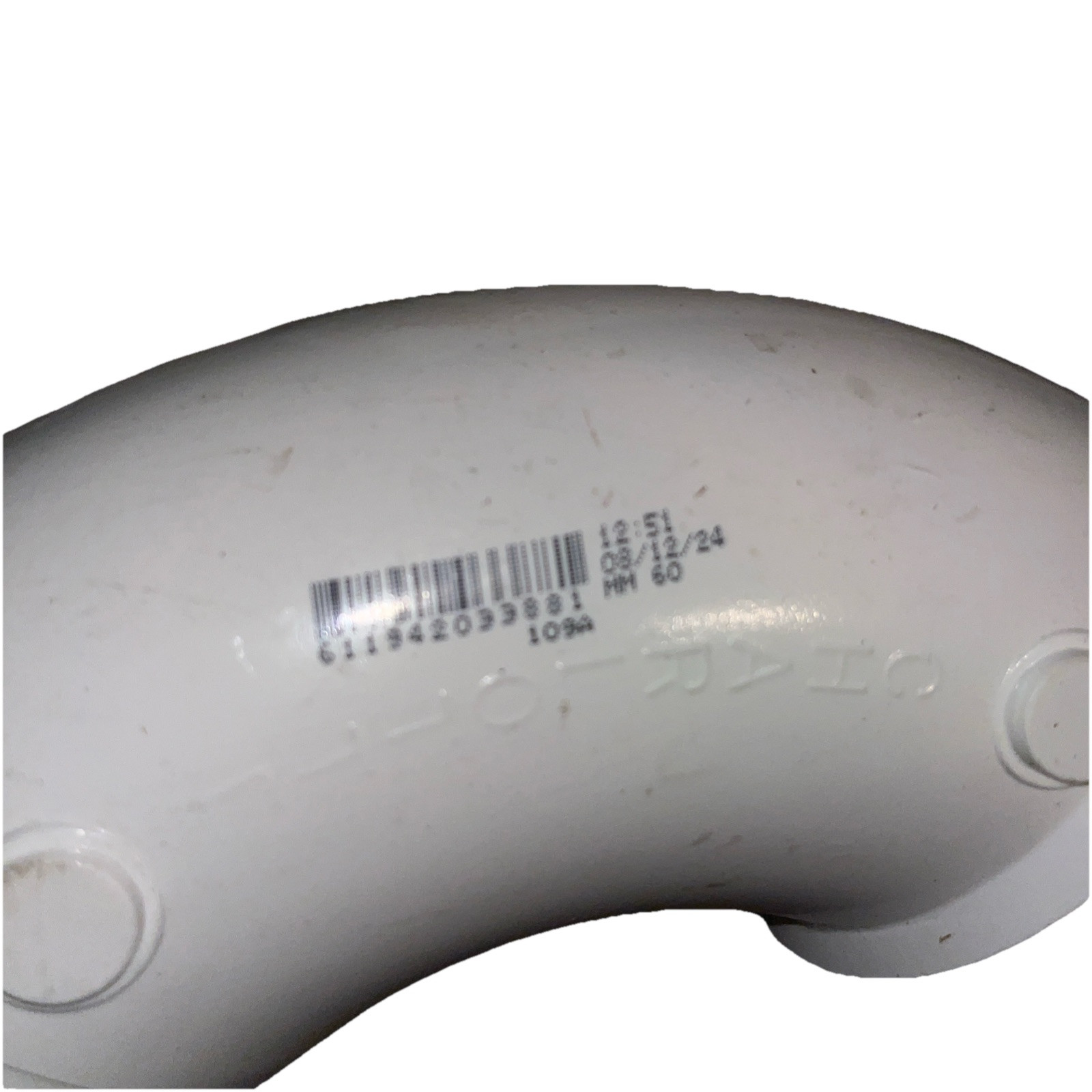 New Charlotte 3″ Schedule 40 – 90 Degree Elbow with 1 Hub – White – PVC003091000