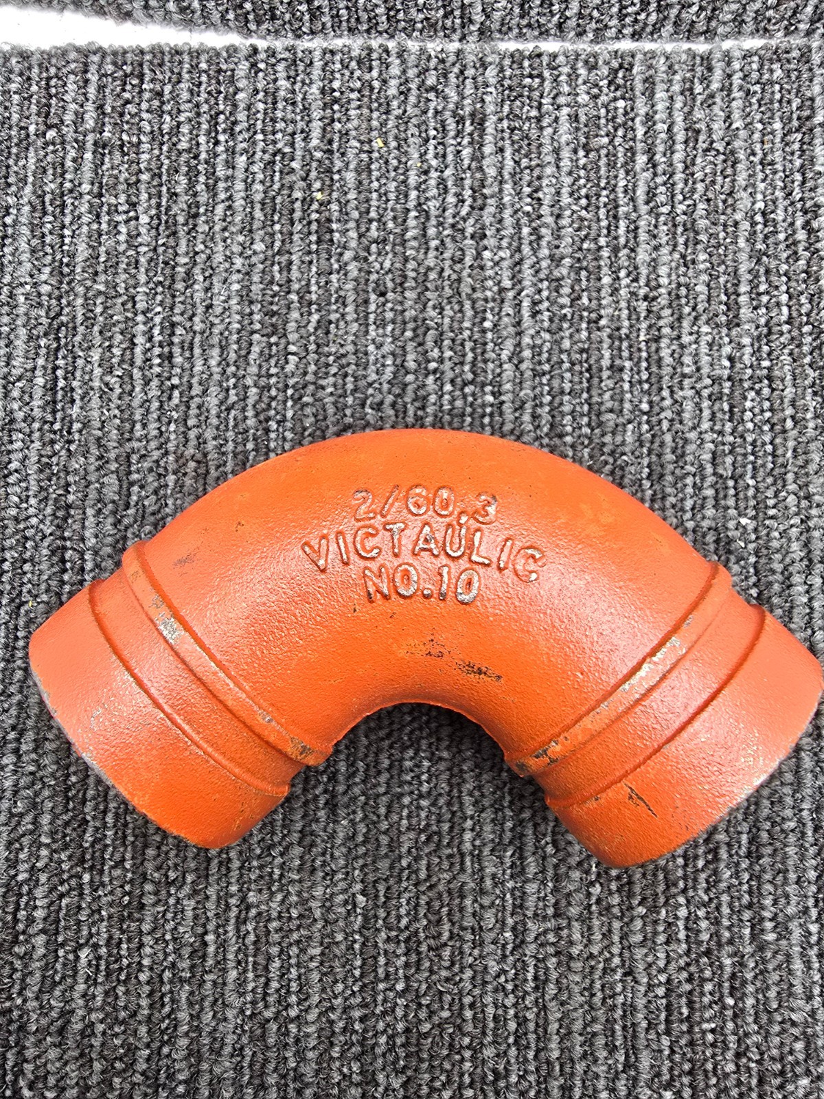 Victaulic 6/168.3 No.10 Style Grooved 90° Elbow Ductile Iron 6.5″ Diameter