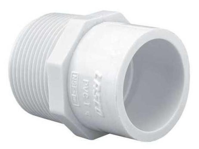 PVC Pipe Reducer Fitting – 3/4 Inch MNPT Male x 1/2 3/4″MNPT x 1/2″ Slip Socket