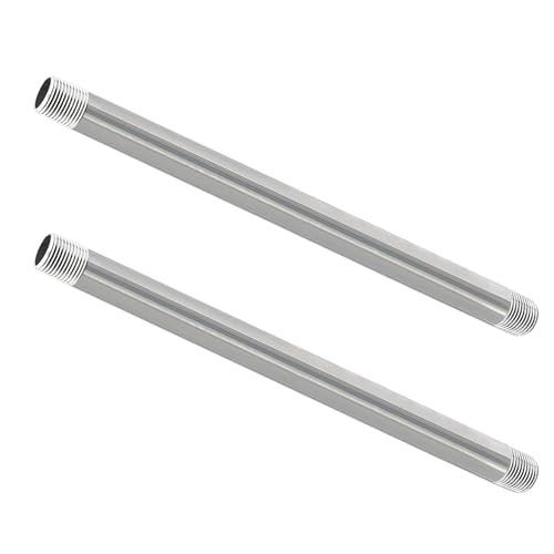 Stainless Steel Pipe, 304 Pipe Nipple Fits Standard 3/4 Inch 3/4″ x 16″