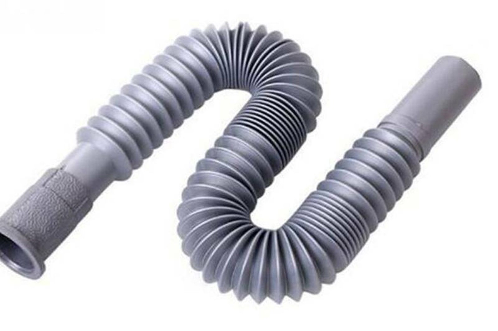 fLeXiBLe 12″ to 18″ Tube Pipe Sink Drain Water S-Trap Drain Hose Bathroom Grey