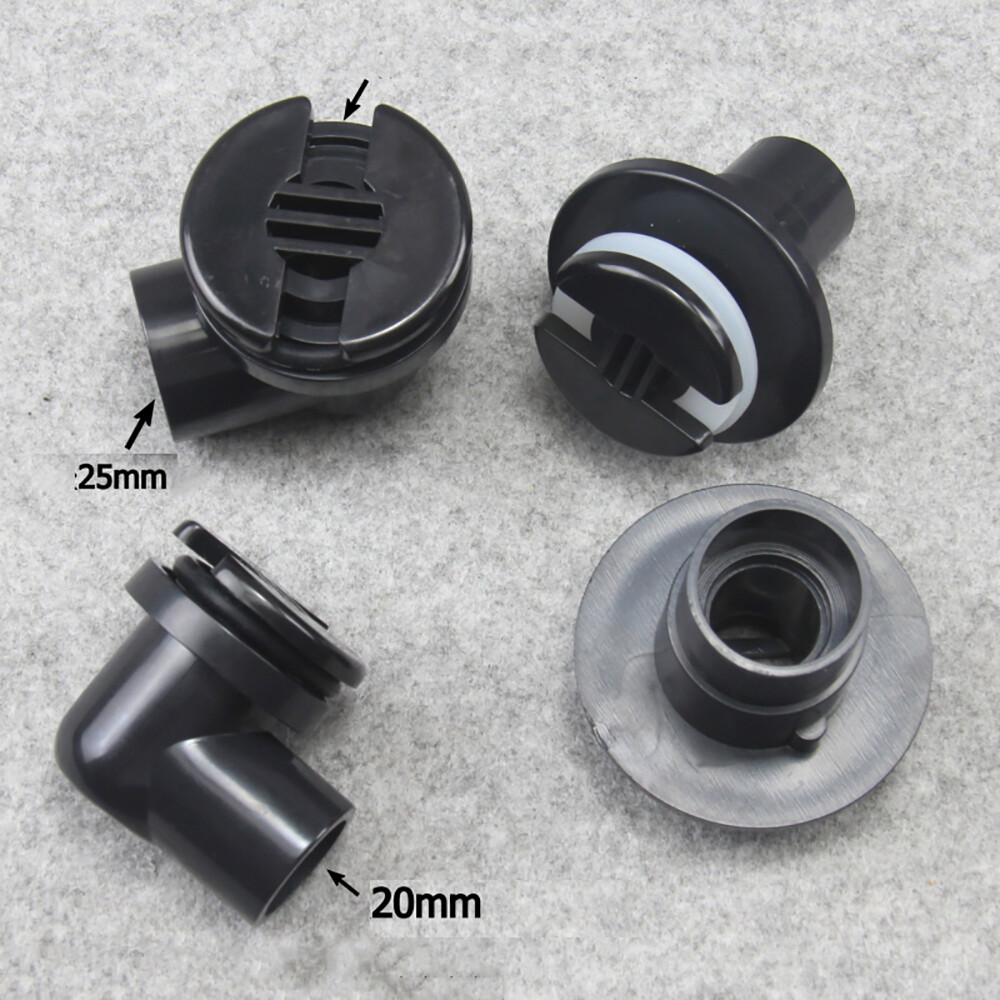 Drain Joint Tank Connector Filter Fitting for Fish Tank Aquarium Pond 20mm 25mm