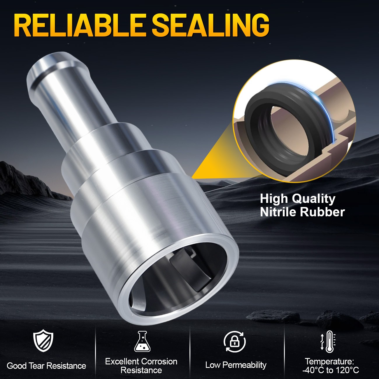 2PCS Stainless Steel Heater Hose Connector Coolant Hose Heater Core 15032062