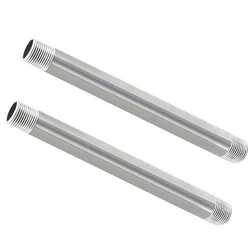 Stainless Steel Pipe, 304 Pipe Nipple Fits Standard 3/4 Inch 3/4″ x 10″
