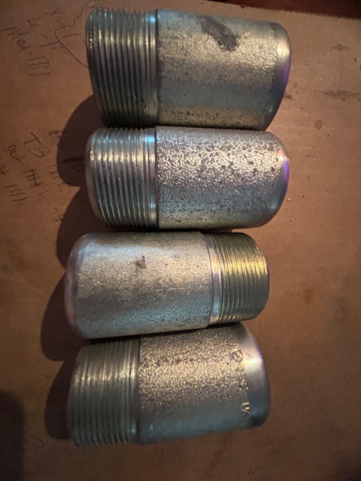 Set of 4 pcs 11/2” Plug Rounds Head Steel NPT WPB sp-95 USA made capitol mfg.